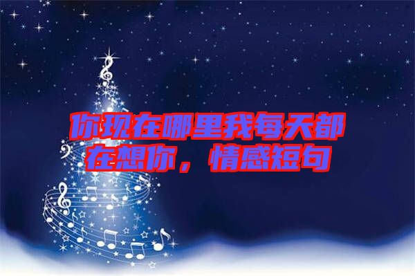 你現(xiàn)在哪里我每天都在想你，情感短句
