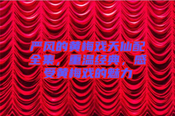 嚴(yán)風(fēng)的黃梅戲天仙配全集，重溫經(jīng)典，感受黃梅戲的魅力