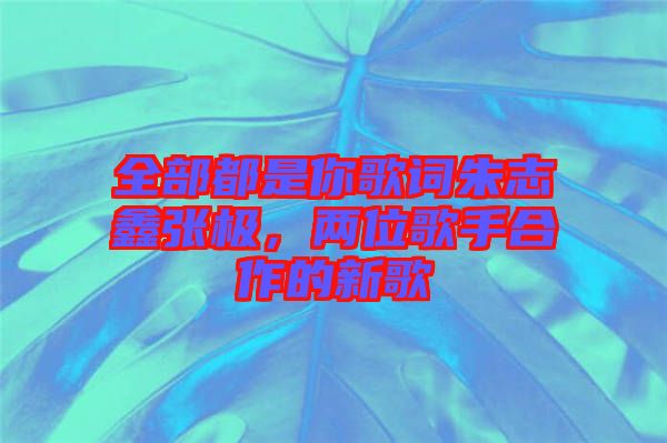 全部都是你歌詞朱志鑫張極，兩位歌手合作的新歌