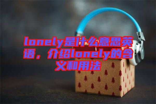 lonely是什么意思英語，介紹lonely的含義和用法