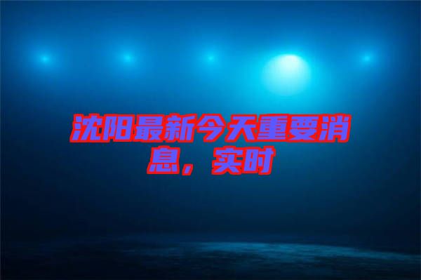 沈陽(yáng)最新今天重要消息，實(shí)時(shí)