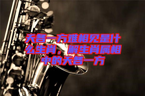 天各一方難相見是什么生肖，解生肖屬相中的天各一方