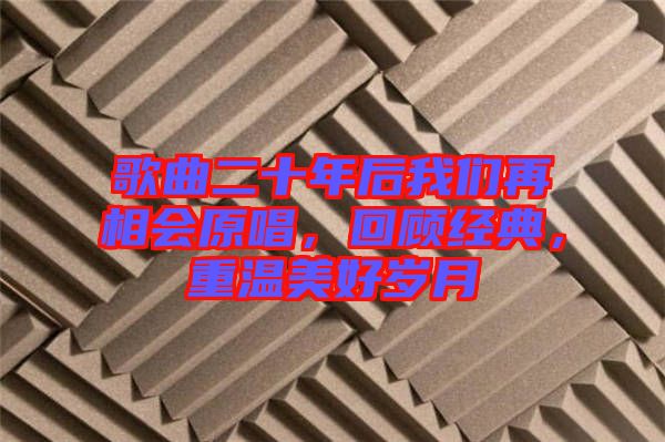 歌曲二十年后我們再相會原唱，回顧經(jīng)典，重溫美好歲月
