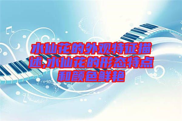 水仙花的外觀(guān)特征描述,水仙花的形態(tài)特點(diǎn)和顏色鮮艷