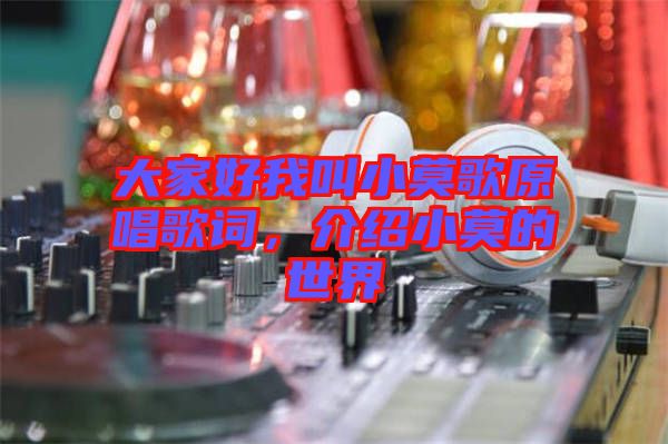 大家好我叫小莫歌原唱歌詞，介紹小莫的世界