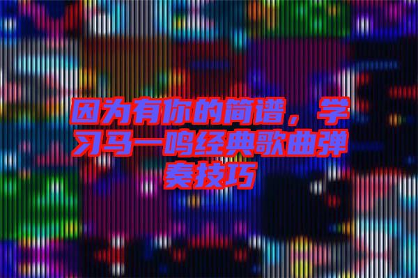 因?yàn)橛心愕暮?jiǎn)譜，學(xué)習(xí)馬一鳴經(jīng)典歌曲彈奏技巧