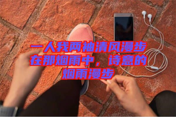 一人我兩袖清風(fēng)漫步在那煙雨中，詩(shī)意的煙雨漫步