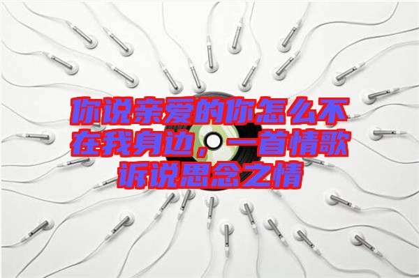 你說(shuō)親愛(ài)的你怎么不在我身邊，一首情歌訴說(shuō)思念之情