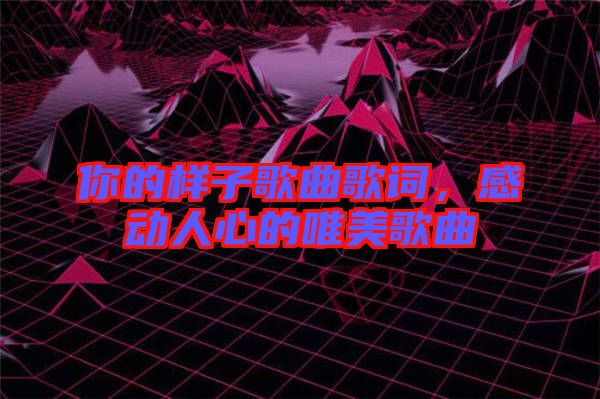 你的樣子歌曲歌詞，感動人心的唯美歌曲