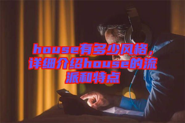 house有多少風(fēng)格，詳細(xì)介紹house的流派和特點
