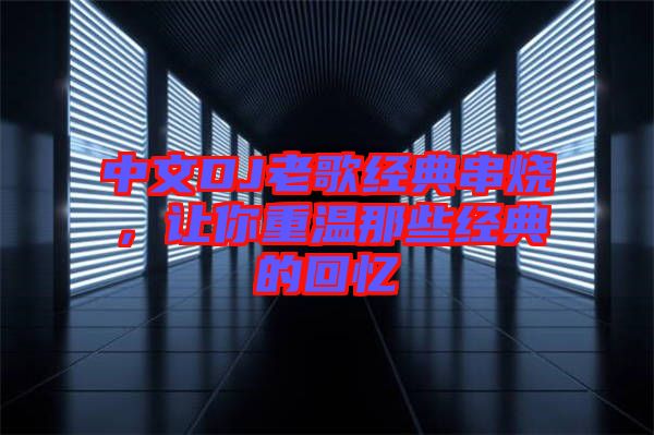 中文DJ老歌經(jīng)典串燒，讓你重溫那些經(jīng)典的回憶