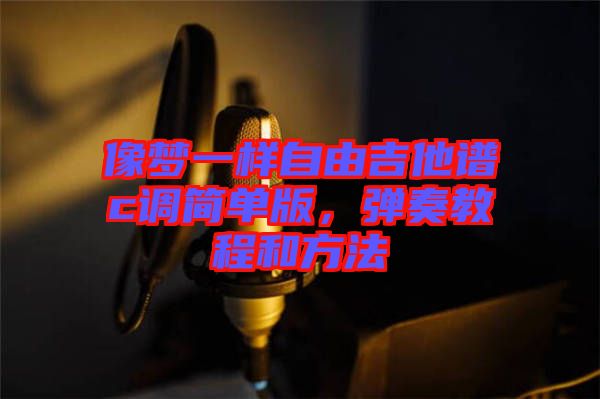 像夢一樣自由吉他譜c調(diào)簡單版，彈奏教程和方法