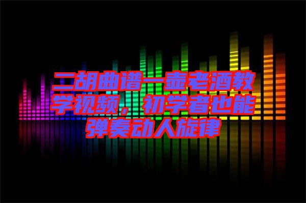 二胡曲譜一壺老酒教學(xué)視頻，初學(xué)者也能彈奏動(dòng)人旋律