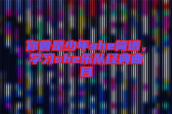 你曾是少年she簡譜，學習she樂隊經(jīng)典曲目