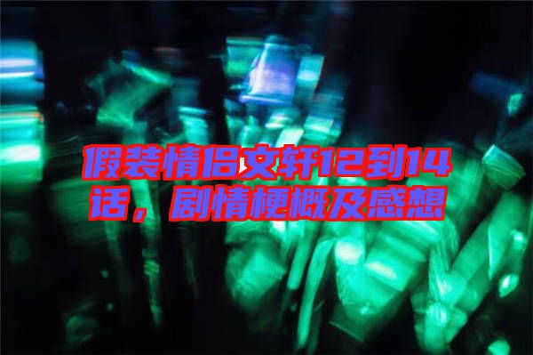 假裝情侶文軒12到14話，劇情梗概及感想