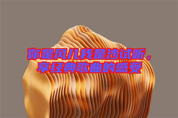 你是風兒我是沙試聽，享經(jīng)典歌曲的感受