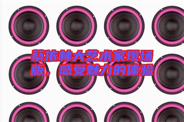 蔡依林大藝術(shù)家現(xiàn)場版，感受魅力的體驗