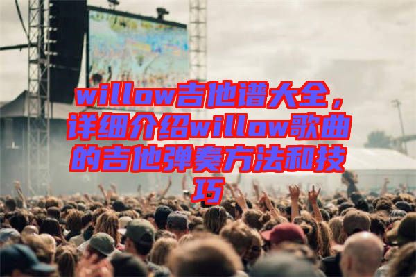 willow吉他譜大全，詳細(xì)介紹willow歌曲的吉他彈奏方法和技巧