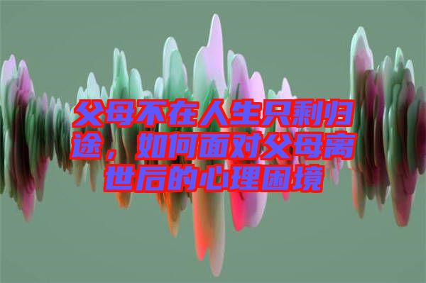 父母不在人生只剩歸途，如何面對(duì)父母離世后的心理困境