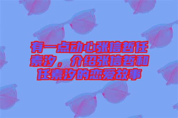 有一點動心張信哲任素汐，介紹張信哲和任素汐的戀愛故事
