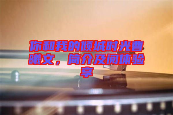 你和我的傾城時(shí)光曹曦文，簡介及閱體驗(yàn)享