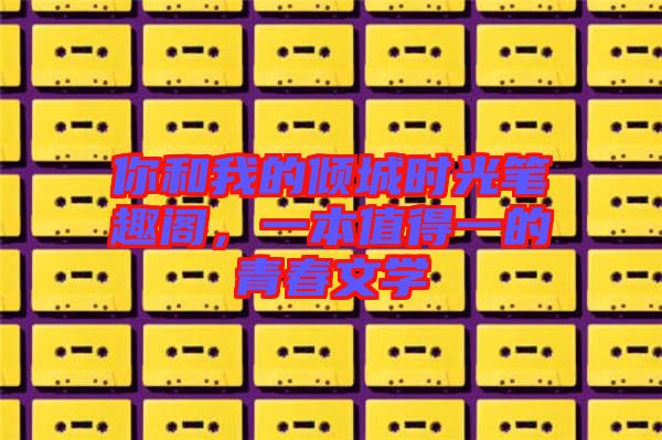 你和我的傾城時(shí)光筆趣閣，一本值得一的青春文學(xué)