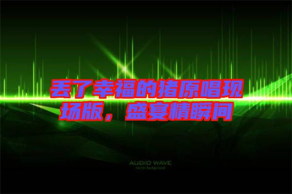 丟了幸福的豬原唱現(xiàn)場(chǎng)版，盛宴精瞬間