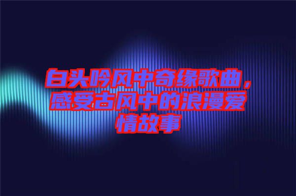 白頭吟風(fēng)中奇緣歌曲，感受古風(fēng)中的浪漫愛(ài)情故事