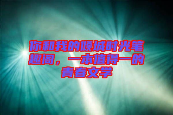 你和我的傾城時光筆趣閣，一本值得一的青春文學(xué)