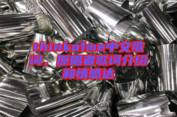 thinkofme中文歌詞，原唱者歌詞介紹和情感達