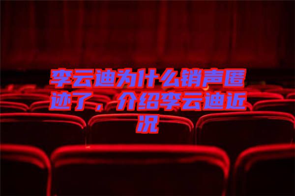 李云迪為什么銷聲匿跡了，介紹李云迪近況