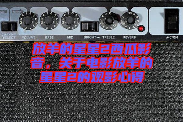 放羊的星星2西瓜影音，關于電影放羊的星星2的觀影心得