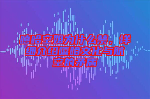 嘻哈空姐為什么禁，詳細(xì)介紹嘻哈文化與航空的矛盾