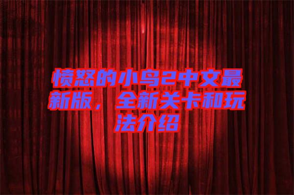 憤怒的小鳥2中文最新版，全新關(guān)卡和玩法介紹