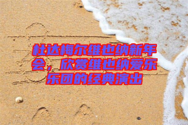 杜達梅爾維也納新年會，欣賞維也納愛樂樂團的經(jīng)典演出