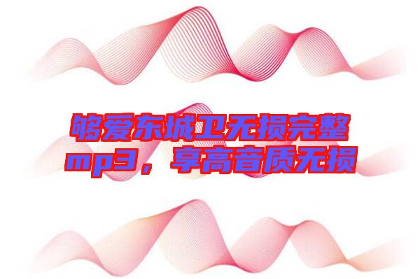 夠愛東城衛(wèi)無損完整mp3，享高音質(zhì)無損