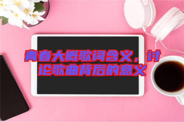 青春大概歌詞含義，討論歌曲背后的意義