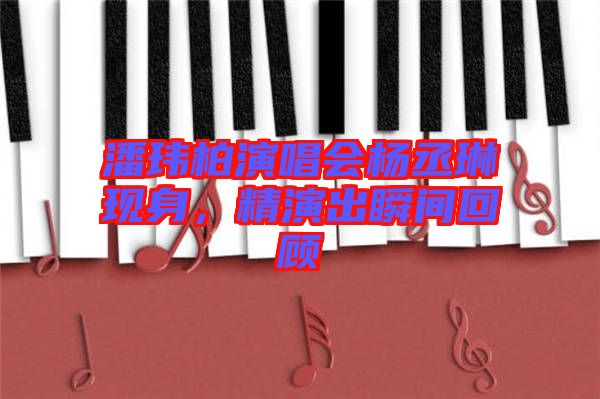 潘瑋柏演唱會(huì)楊丞琳現(xiàn)身，精演出瞬間回顧