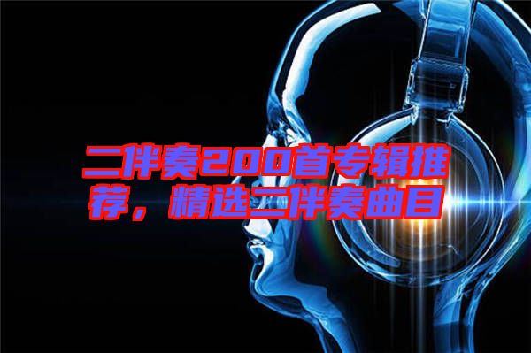 二伴奏200首專輯推薦，精選二伴奏曲目