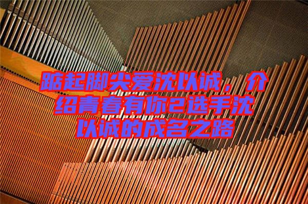 踮起腳尖愛(ài)沈以誠(chéng)，介紹青春有你2選手沈以誠(chéng)的成名之路