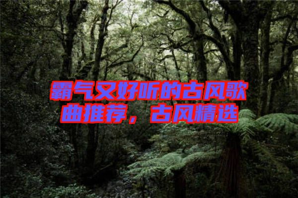 霸氣又好聽的古風(fēng)歌曲推薦，古風(fēng)精選