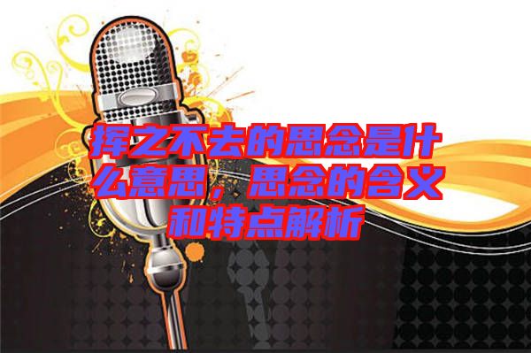 揮之不去的思念是什么意思，思念的含義和特點(diǎn)解析