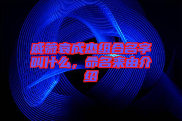 戚薇袁成杰組合名字叫什么，命名來由介紹