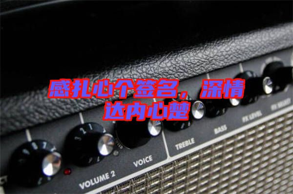 感扎心個簽名，深情達內(nèi)心楚