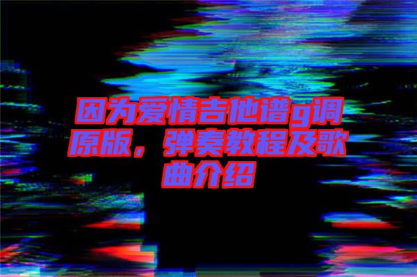 因為愛情吉他譜g調(diào)原版，彈奏教程及歌曲介紹