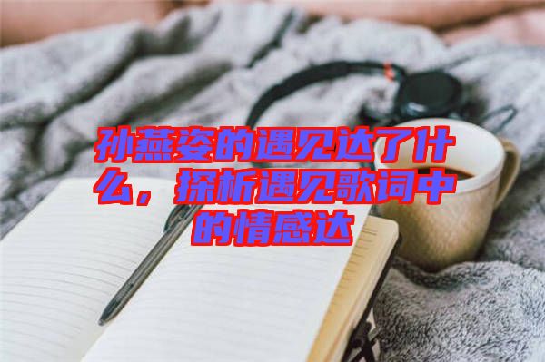 孫燕姿的遇見達(dá)了什么，探析遇見歌詞中的情感達(dá)