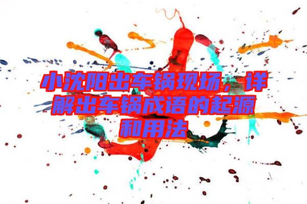 小沈陽出車鍋現(xiàn)場，詳解出車鍋成語的起源和用法