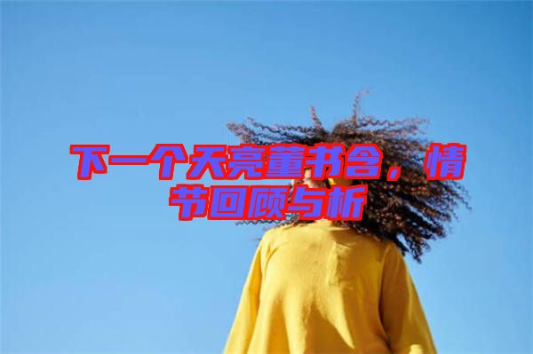 下一個天亮董書含，情節(jié)回顧與析