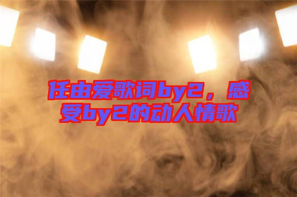 任由愛歌詞by2，感受by2的動(dòng)人情歌