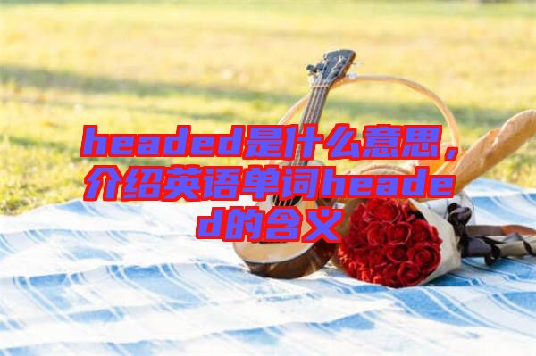 headed是什么意思，介紹英語單詞headed的含義